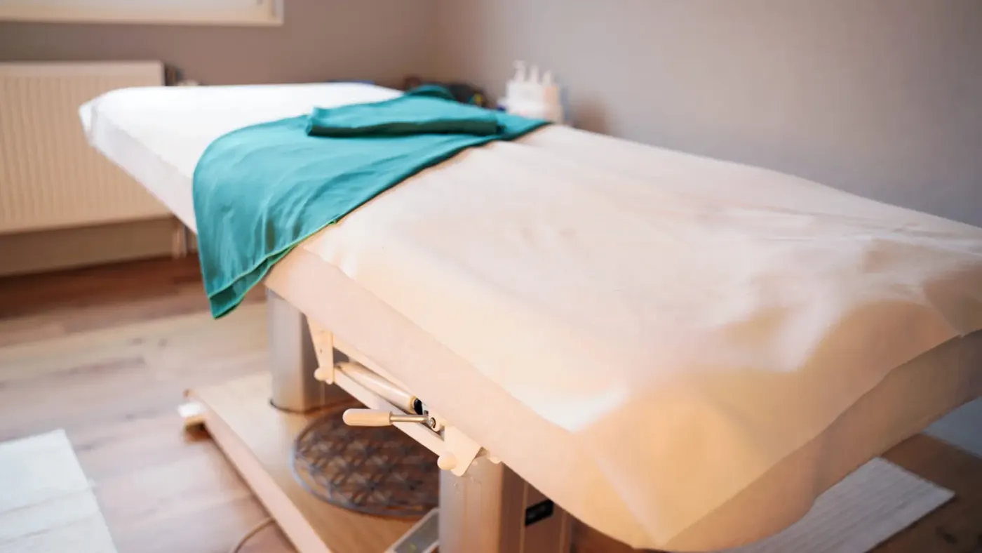 Table de massage au cabinet