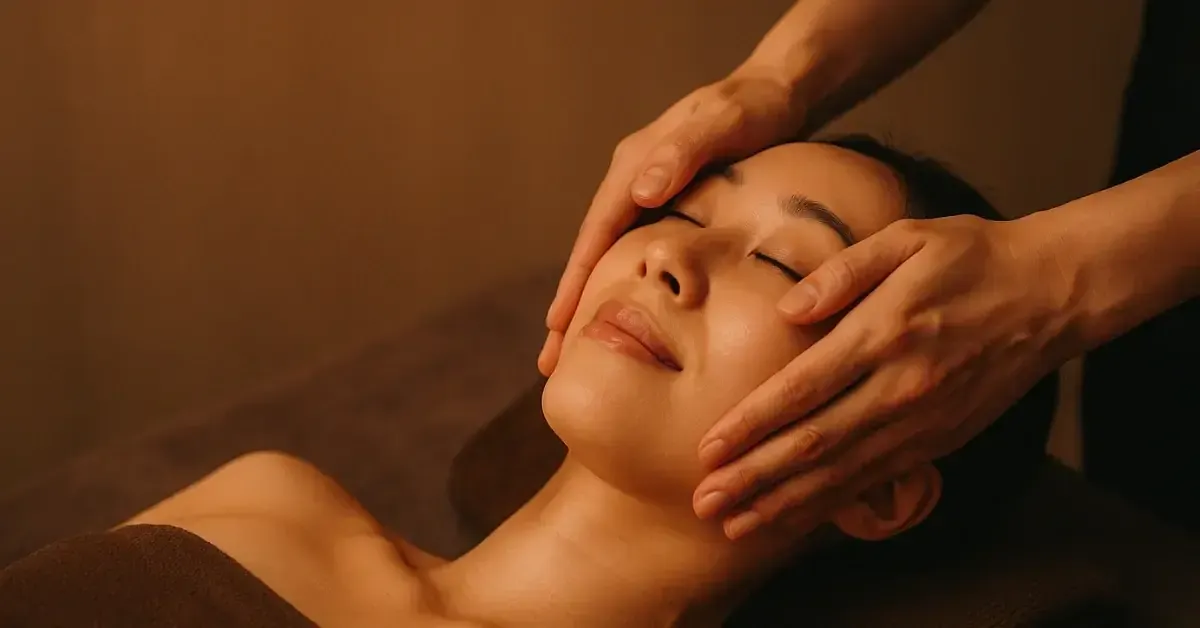 Massage du visage et de la nuque